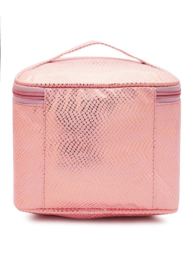 Fclues Store Multifunctional Travel Bag Cosmetic and Makeup Organiser Cosmetic Case Household Grooming Kit Storage Bag Travel Bag for Women Travel - Cream Pink - Image 3