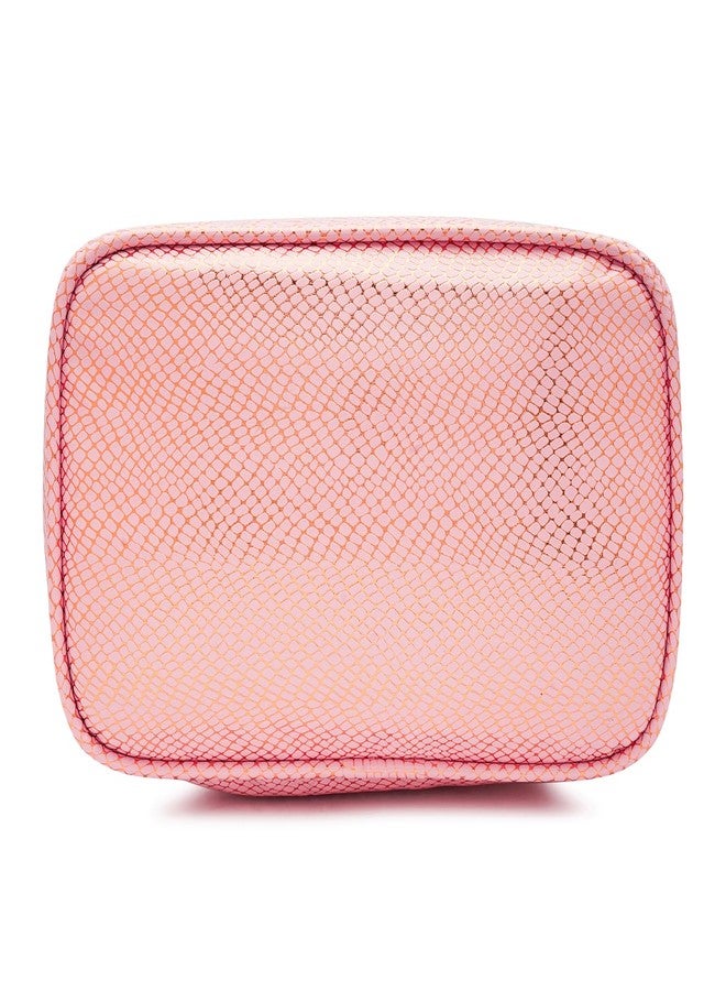 Fclues Store Multifunctional Travel Bag Cosmetic and Makeup Organiser Cosmetic Case Household Grooming Kit Storage Bag Travel Bag for Women Travel - Cream Pink - Image 5