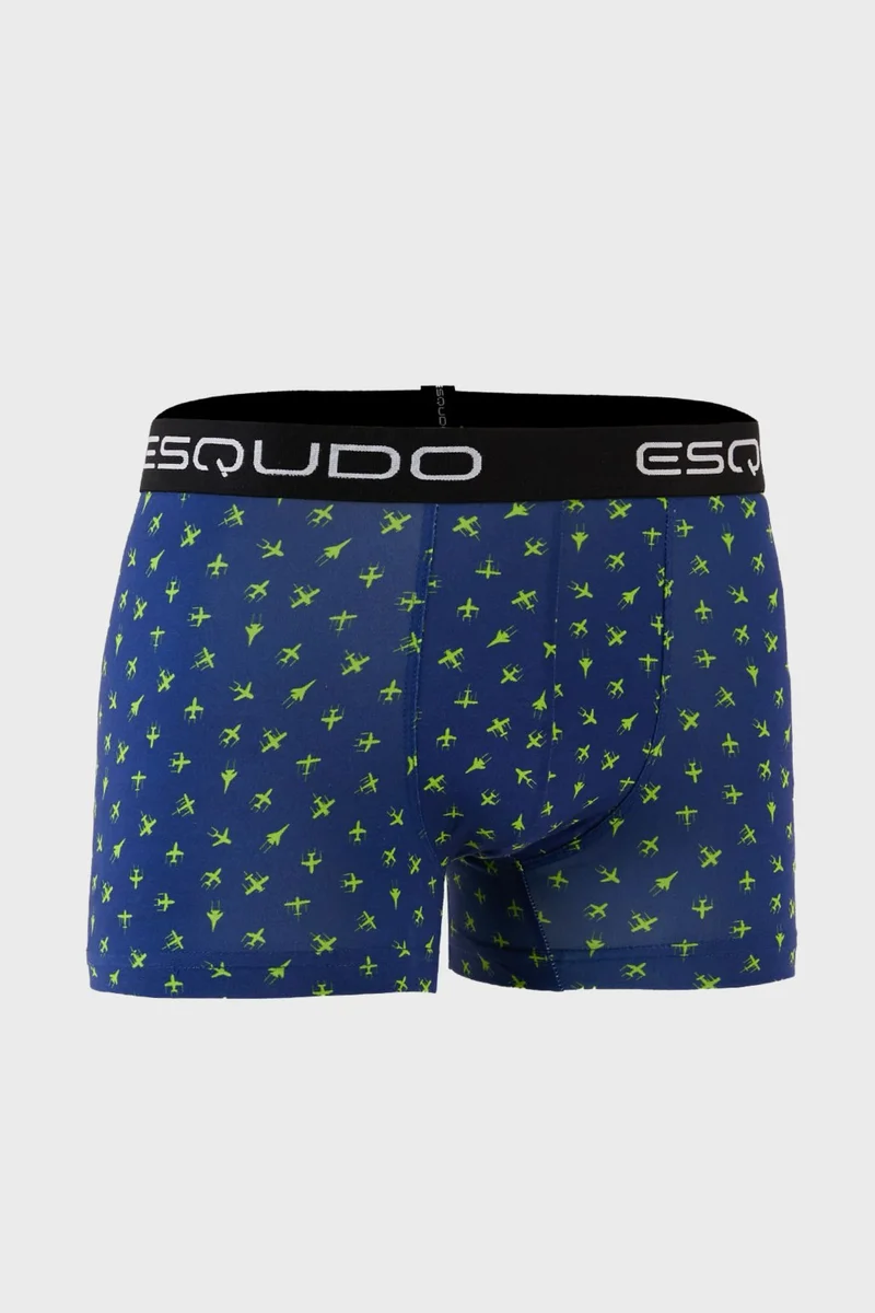 اسكودو Cotton Design Patterned Stretch Boxer Men's Boxer 643004
