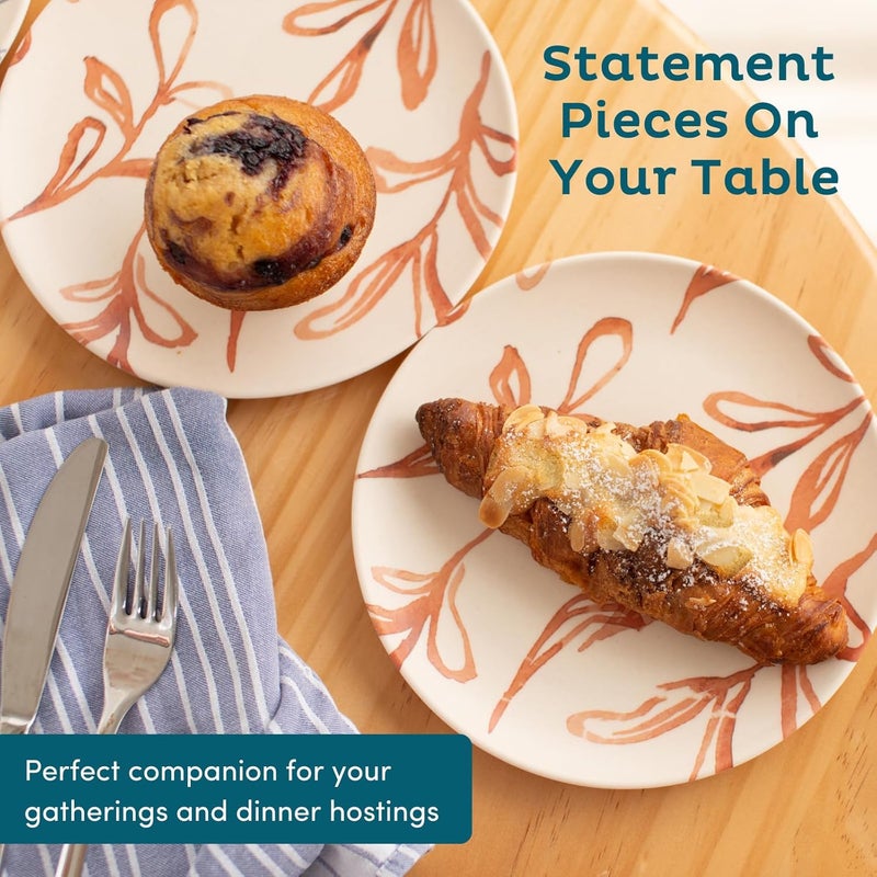 Nook Theory 4 Pack Reusable Bamboo Plates  NonToxic Toddler and Kids Plate Dishwasher Safe Not Microwavable Dinnerware Catdog 8 - Image 3