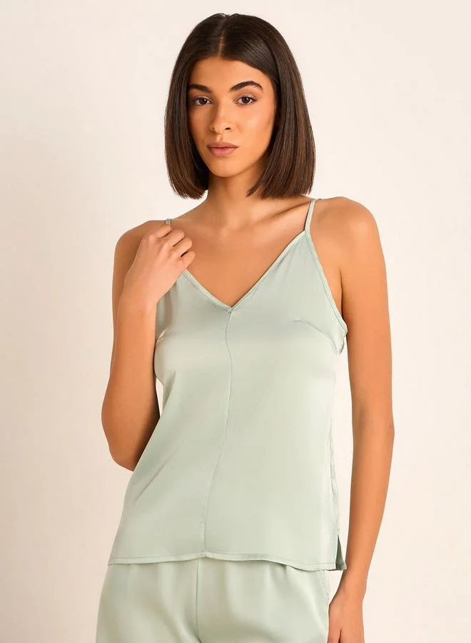 Aadaraya  Aadaraya Pyjama Set Sleeveless Top & Shorts for Women | Best Price UAE