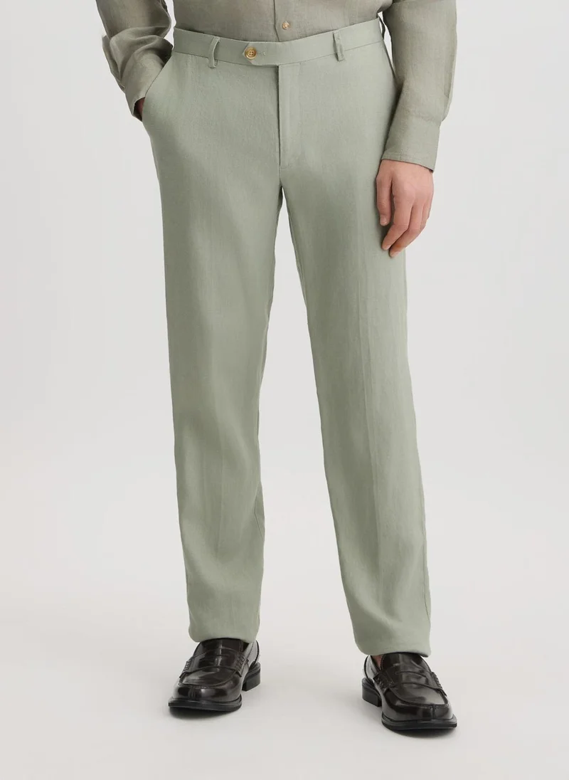 ليو جو 100% Linen Trousers