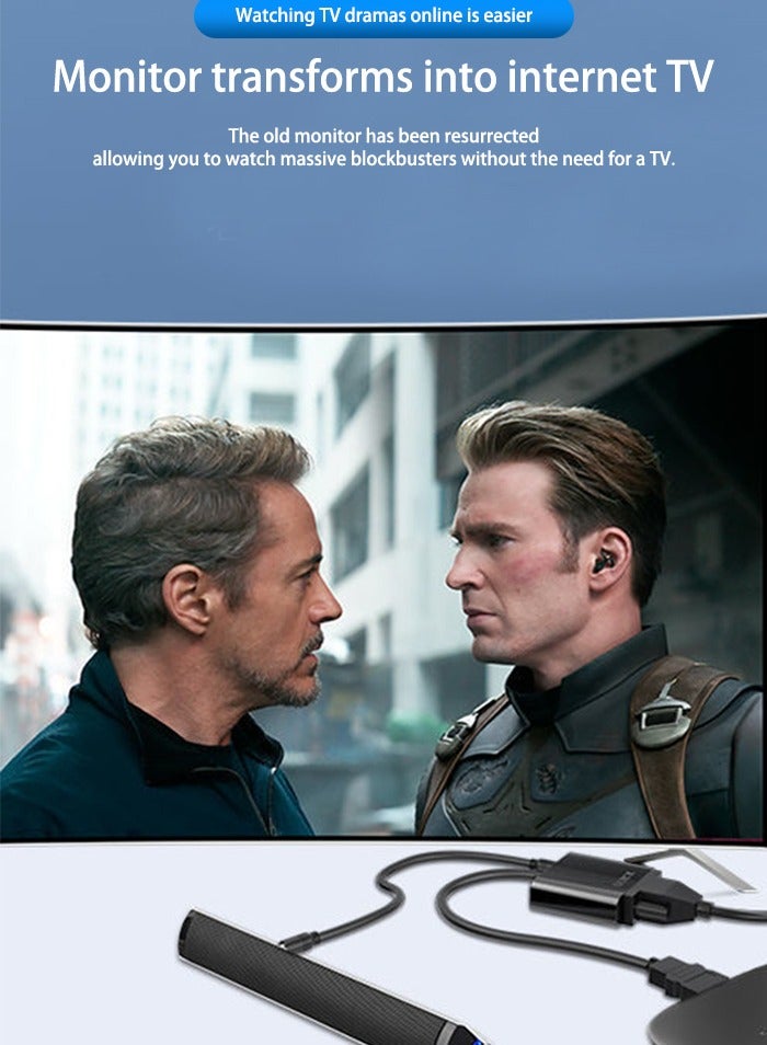 HDMI to VGA HD Video Converter 1080p TV HDTV to VGA Adapter Cable - Image 5