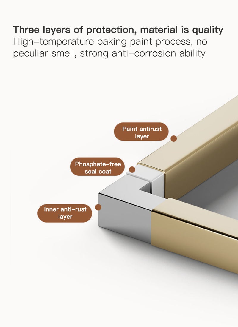 Sharpdo Living Room Sofa Glass Coffee Table, Round Double Layer Side Table - Image 4