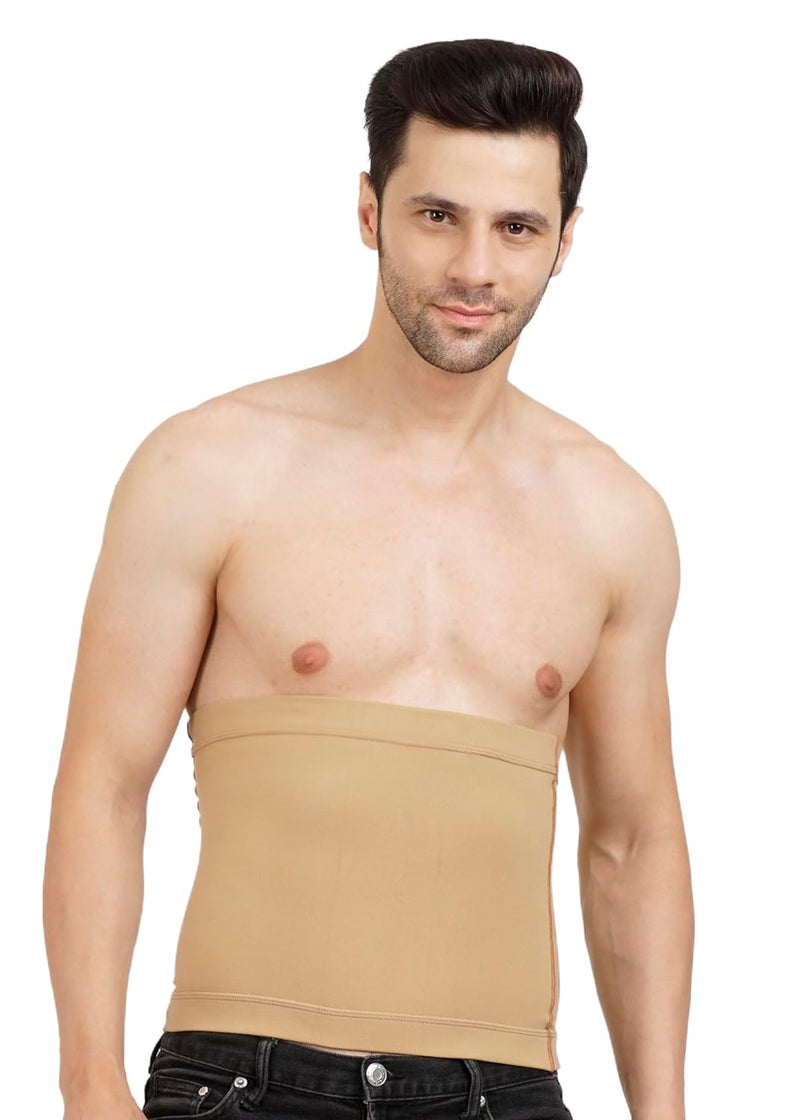Dermapress Moderate Compression Abdominal Shapewear | Slip-On Design | Support for Post-Cesarean, Postpartum, and Abdominal Liposuction | Umbilical and Abdominal Hernia (Beige, M) - Image 1