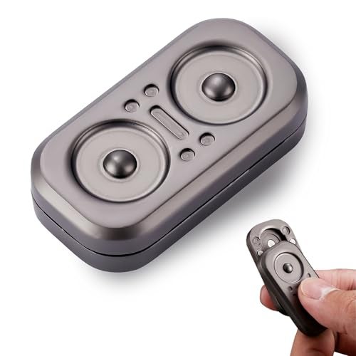 YJPPDD Metal Fidget Slider EDC Fidget Toys Adults FreeFloating Silent Haptic Finger Spinning Toy ADHD Stress Reliever Focus Aid Fidget Blocks Unique Party Favor Novelty Gadgets Owl - Image 1