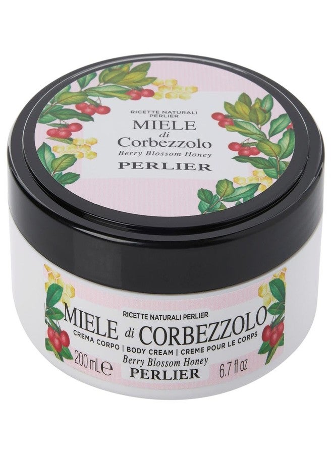 Perlier Berry Blossom Honey Body Cream, 6.7 fl oz, Moisturizing Formula with Italian Honey - Image 1