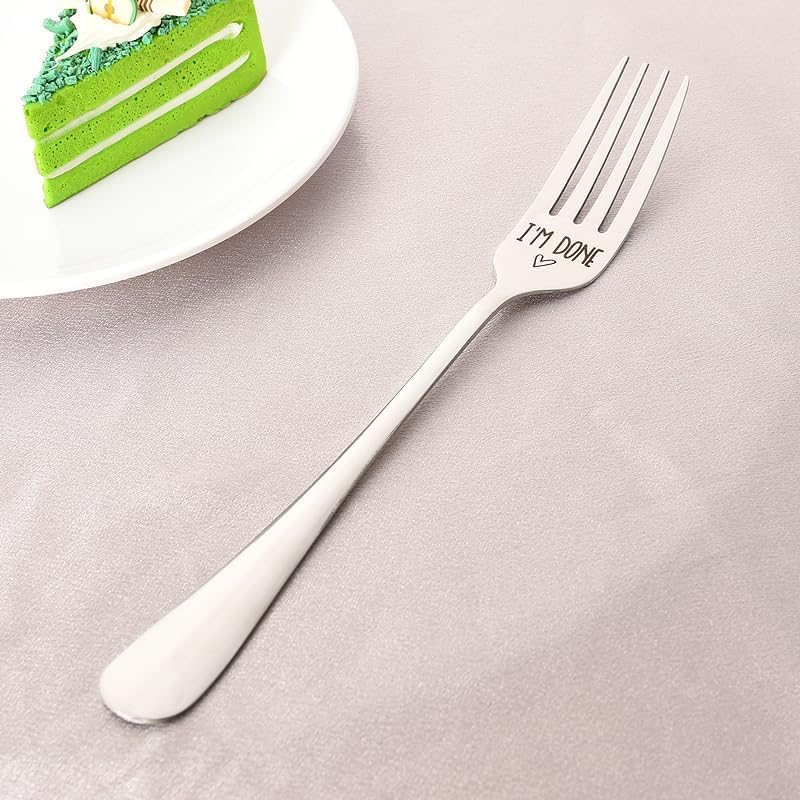 Sisadodo Christmas Birthday Gifts for Women Men Im Done Fork Gift for Son Daughter Xmas Gifts for Mom Dad Teacher Retirement Gifts for Coworkers Bosses Inspirational Fork Gifts for Friends Sister - Image 4