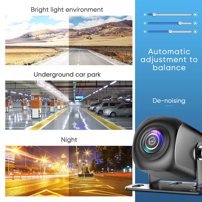 PixelMan Backup Camera,AHD 1080P Metal 170 Degree Wide Angle Rearview Reversing Camera,PMD2A-S Clear Night Vision IP69 Waterproof Reverse Rear View Camera for Car Vehicle SUV RV - Image 4