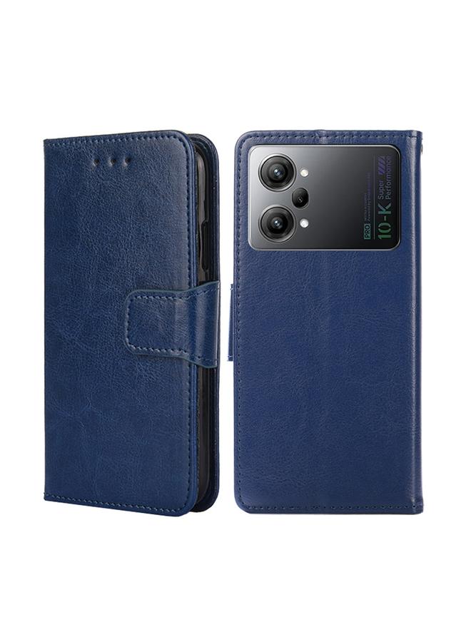 اس-توب جراب هاتف OPPO K10 Pro 5G مصنوع من الجلد بنسيج كريستالي - Image 1