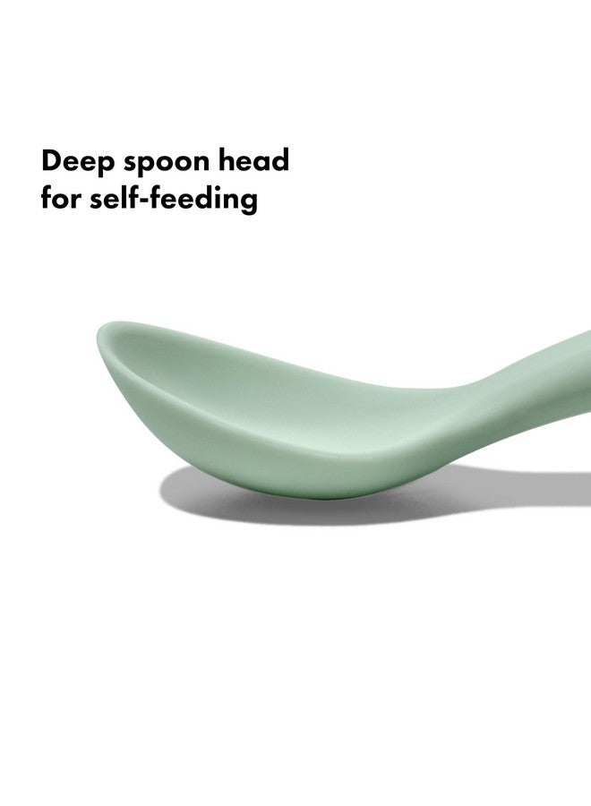 OXO Tot Silicone Spoons 2 Pack - Dusk and Opal - Image 3