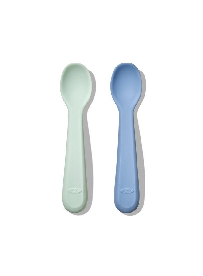 OXO Tot Silicone Spoons 2 Pack - Dusk and Opal - Image 1