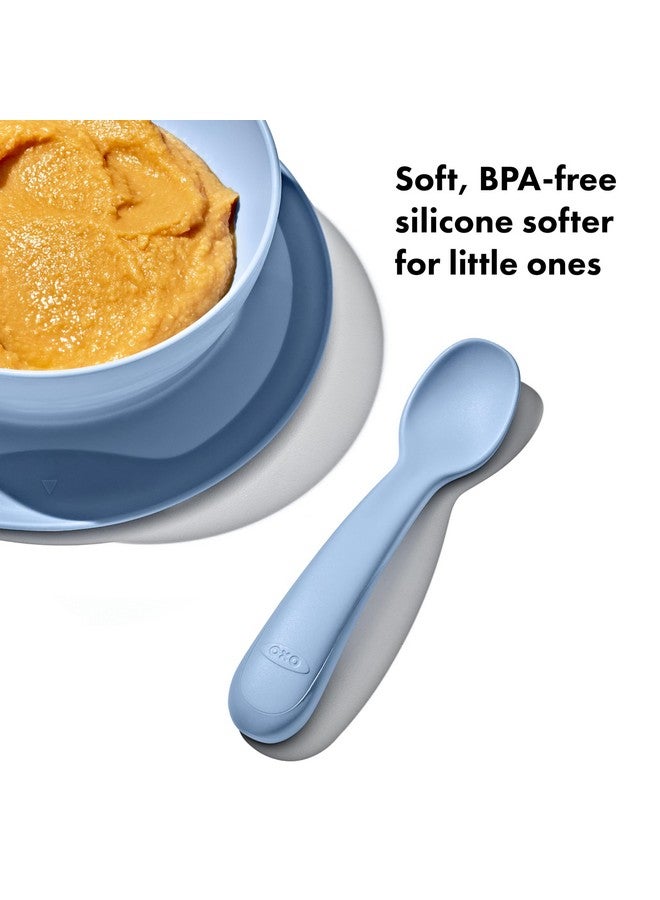 OXO Tot Silicone Spoons 2 Pack - Dusk and Opal - Image 2