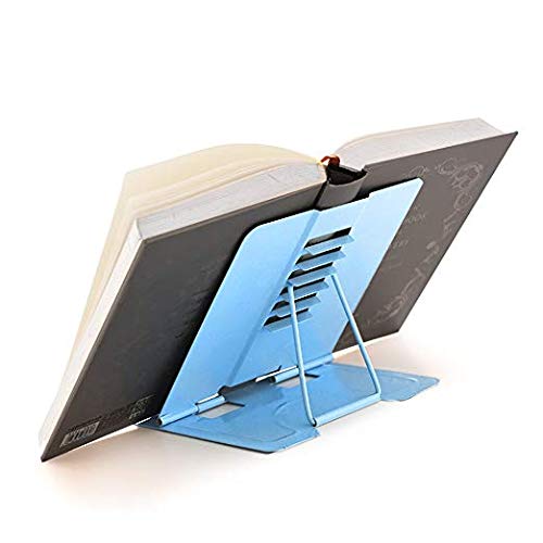 Toxen Book Stand for Reading, Adjustable Reading Rest Holder, Portable Adjustable Reading Rest Holder Cookbook Document Holder for Home Office School (1 PCS) (Black) - Image 4