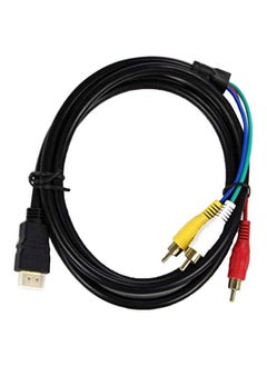 HDMI Male To 3 RCA Audio Converter Cable Black/Red/Yellow