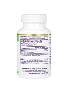 Paradise Herbs Paradise Herbs, Ginkgo, Extra Strength, 120 mg, 60 Vegetarian Capsules  - Image 2