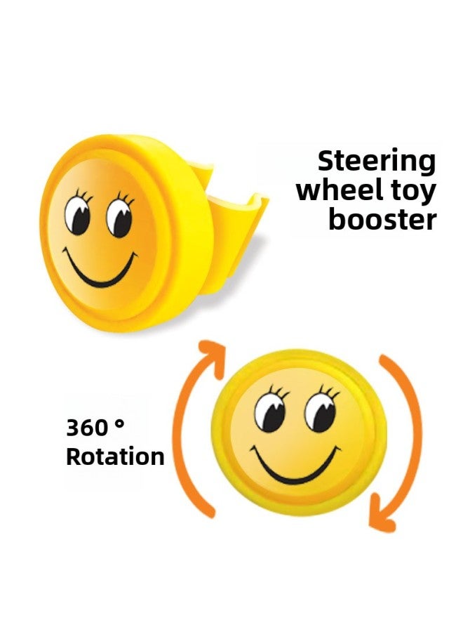 Car Co-pilot Steering Wheel Early Education Music Steering Wheel Toy Simulation Educational Children's Car Toys-Color:Green Rambo Steering Wheel With Base - Image 5