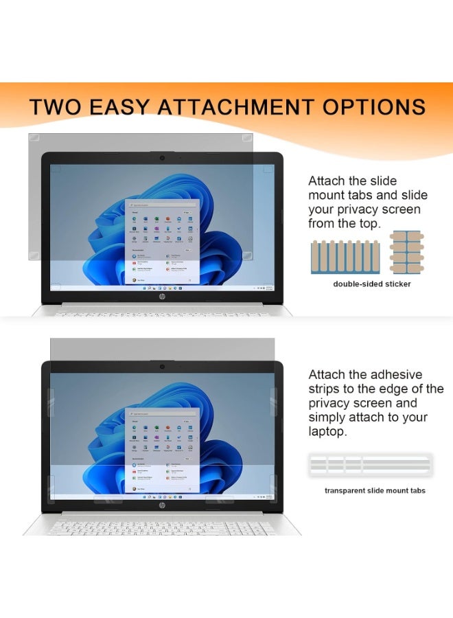 13 Inch 16:9 Laptop Privacy Screen Filter, Anti Scratch Anti Spy Anti-Glare Blue Light Screen Guard, Removable 13 In Security Shield, Matte/Glossy Double-Sided - Image 5