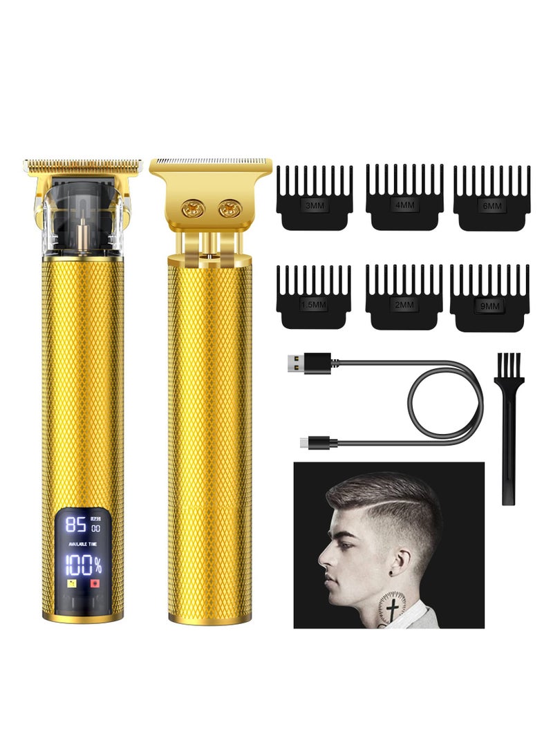 KASTWAVE Beard Trimmer for Mens, Rechargeable Electric Hair Clippers with LCD Screen, Titanium Precision T Blade Trimmer for Families and Barber Perfect Gift - Image 1