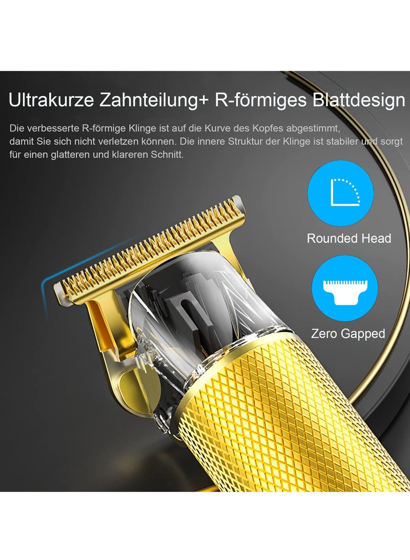 KASTWAVE Beard Trimmer for Mens, Rechargeable Electric Hair Clippers with LCD Screen, Titanium Precision T Blade Trimmer for Families and Barber Perfect Gift - Image 3