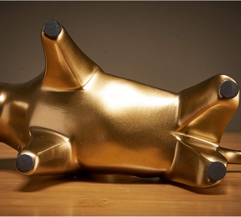 DASNDAS Nordic Ornament Decoration Office TV Cabinet Creative Cow Ornaments Simple Home Living Room Decoration Crafts (Bull-A) - Image 4