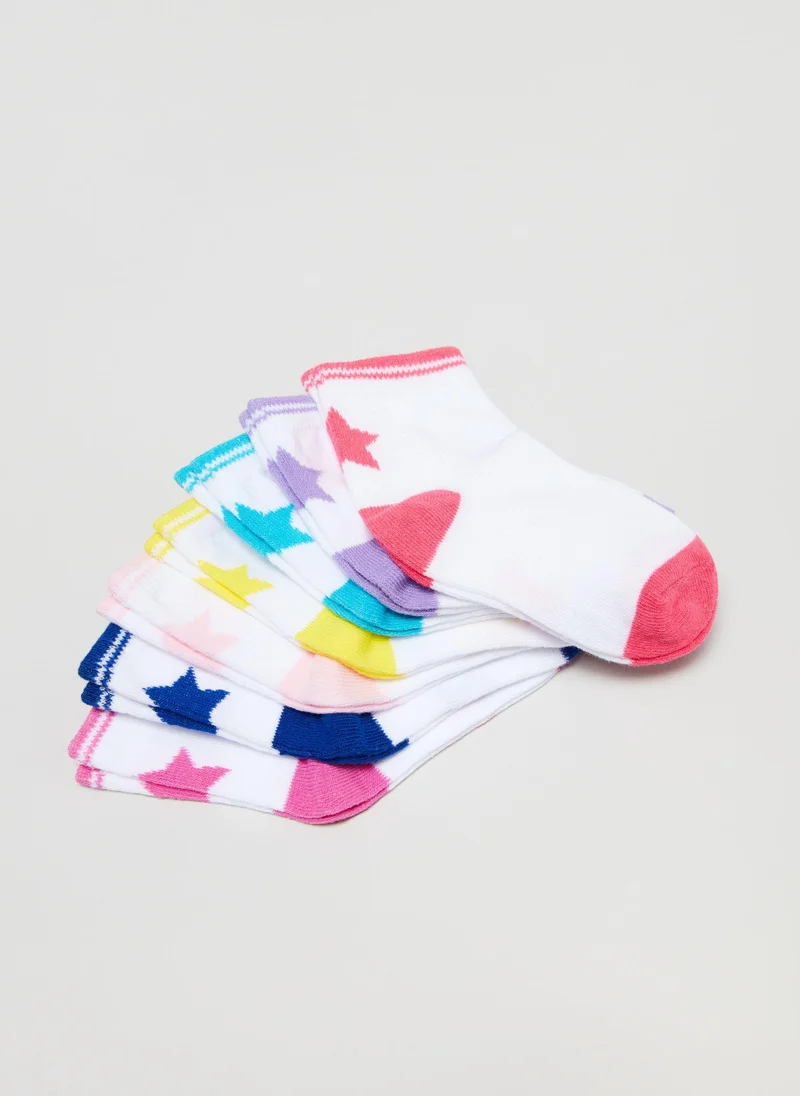 او في اس OVS Girls 7-Pack Socks - Multicolor