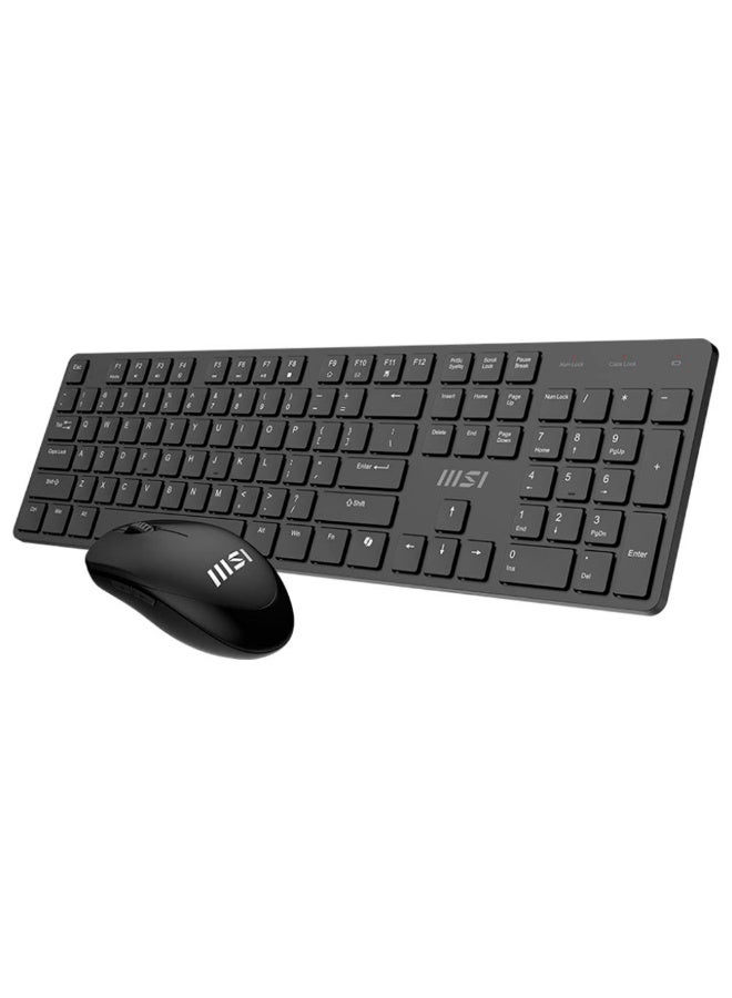 كومبو MSI Forge K200 Wireless Keyboard And Mouse Combo English Black - Image 4