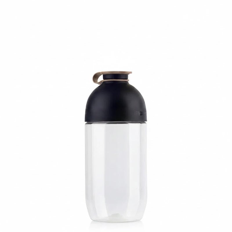 Rich Jar Clear Plastic Storage Jar with Airtight Black Lid, 1 Liter, Cereal, Rice, Pasta (Random Color) - Image 1