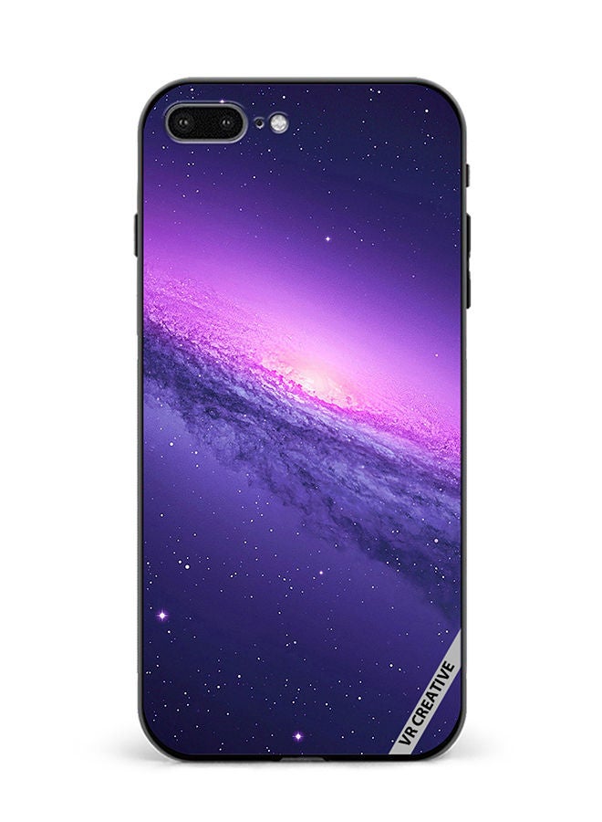 VR CREATIVE Protective Case Cover For Apple iPhone 7 Plus/8 Plus Abstract Crossed Lines Galaxy Seamless Design Multicolour - Image 1