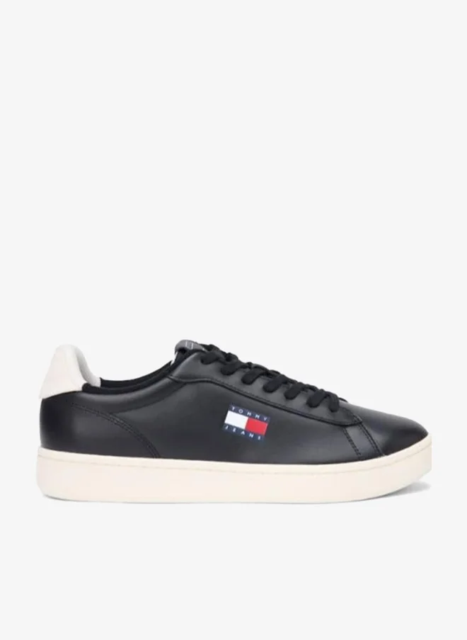 TOMMY JEANS Archive Court Leather Embossed Trainers