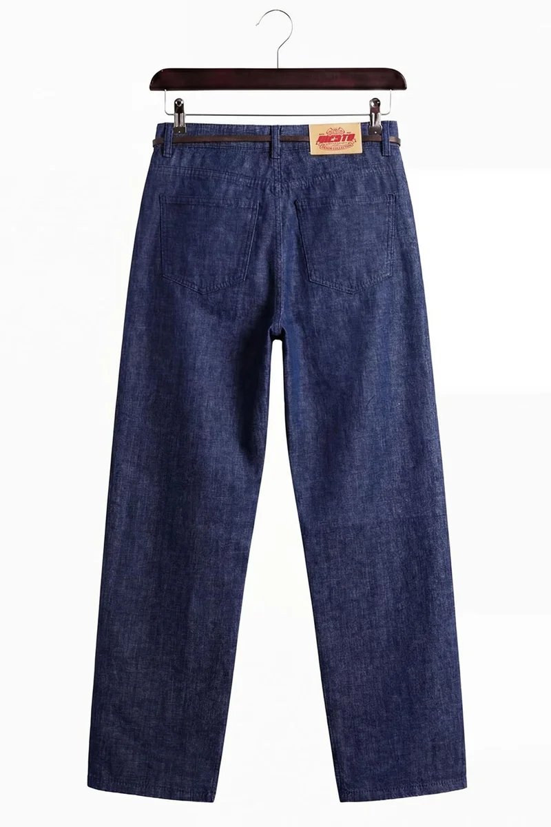 Giesto Dark Blue Denim GIESTO Men's Mid-Waist Straight-Leg Denim Jeans for Men | Best Price UAE
