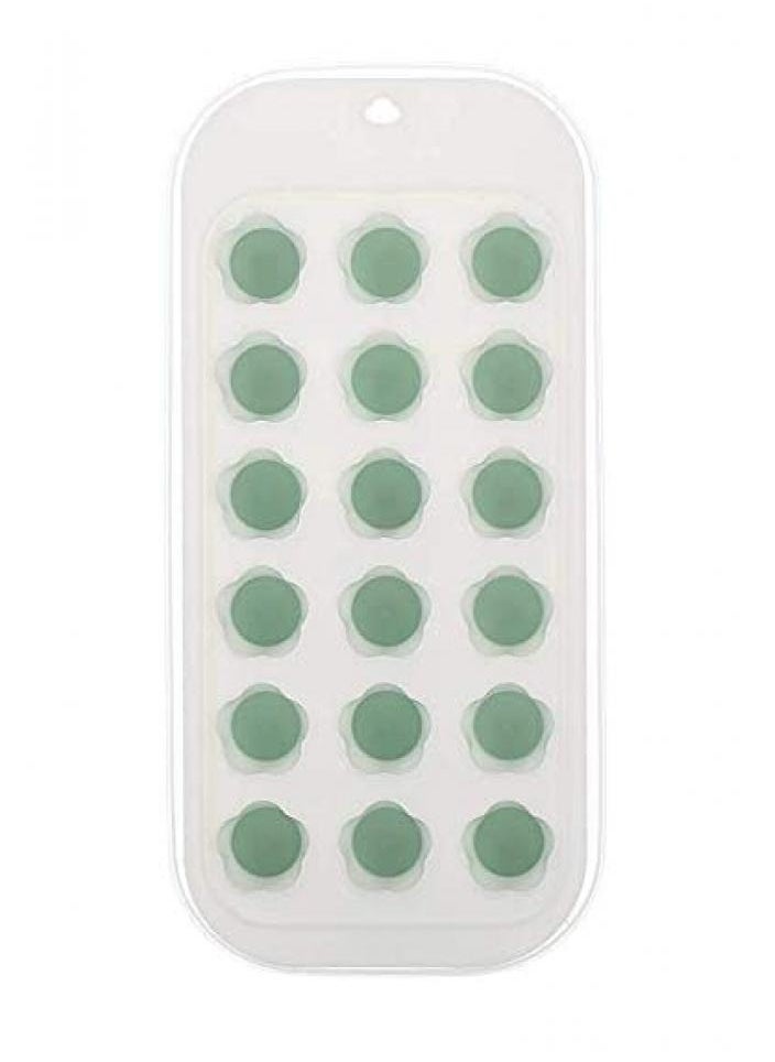Ice Cube Mold Tray Set (1 Pack) Includes Storage Bin With Lids | 18 Ice Cubes Each (54 In Total)