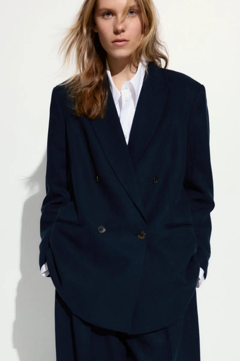 اتش اند ام بليزر من مزيج الكتان