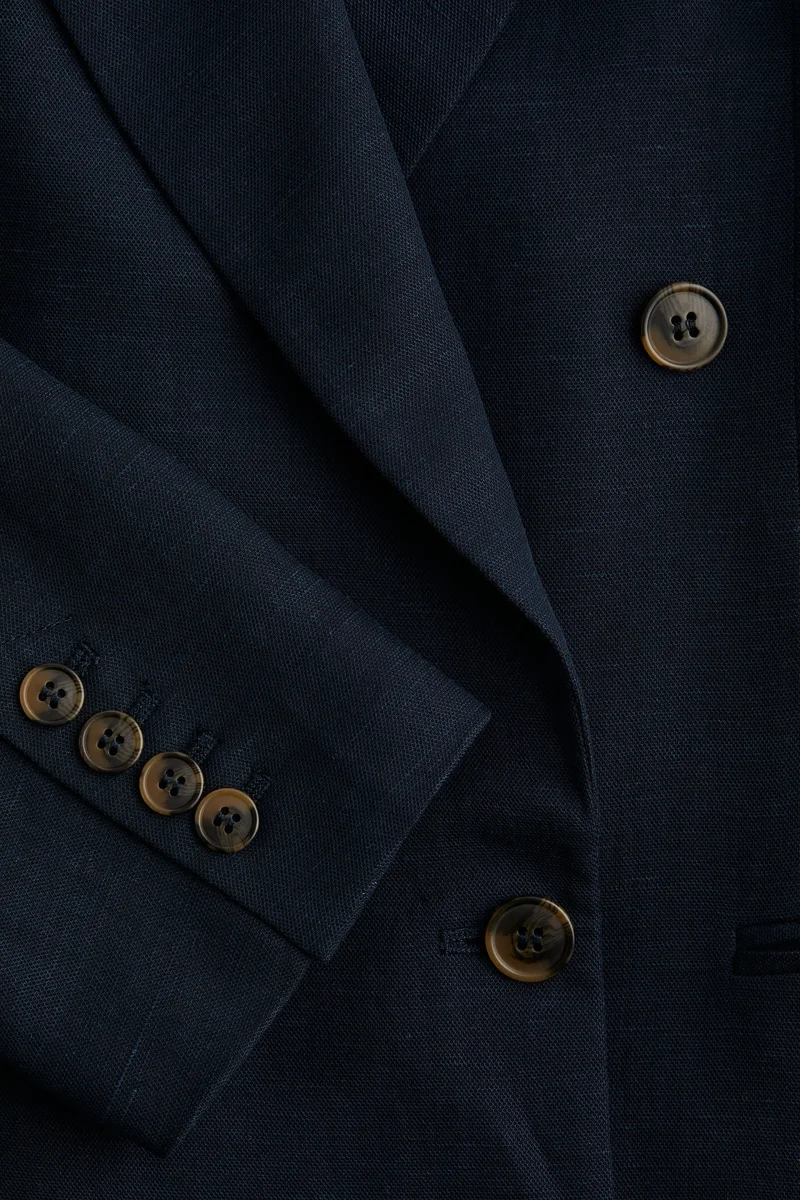 اتش اند ام بليزر من مزيج الكتان