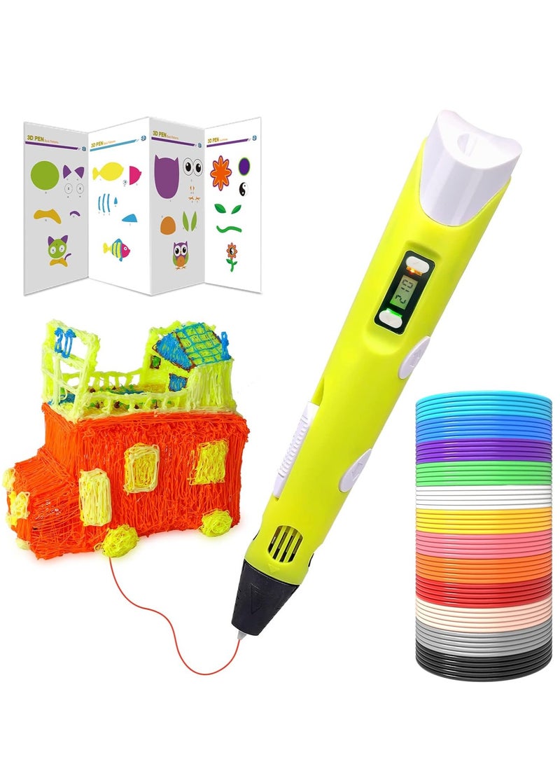 3D Printer Pen Set for Kids & Adults - Includes 12 Colors of 1.75mm PLA Filament (3m Each) - Image 1