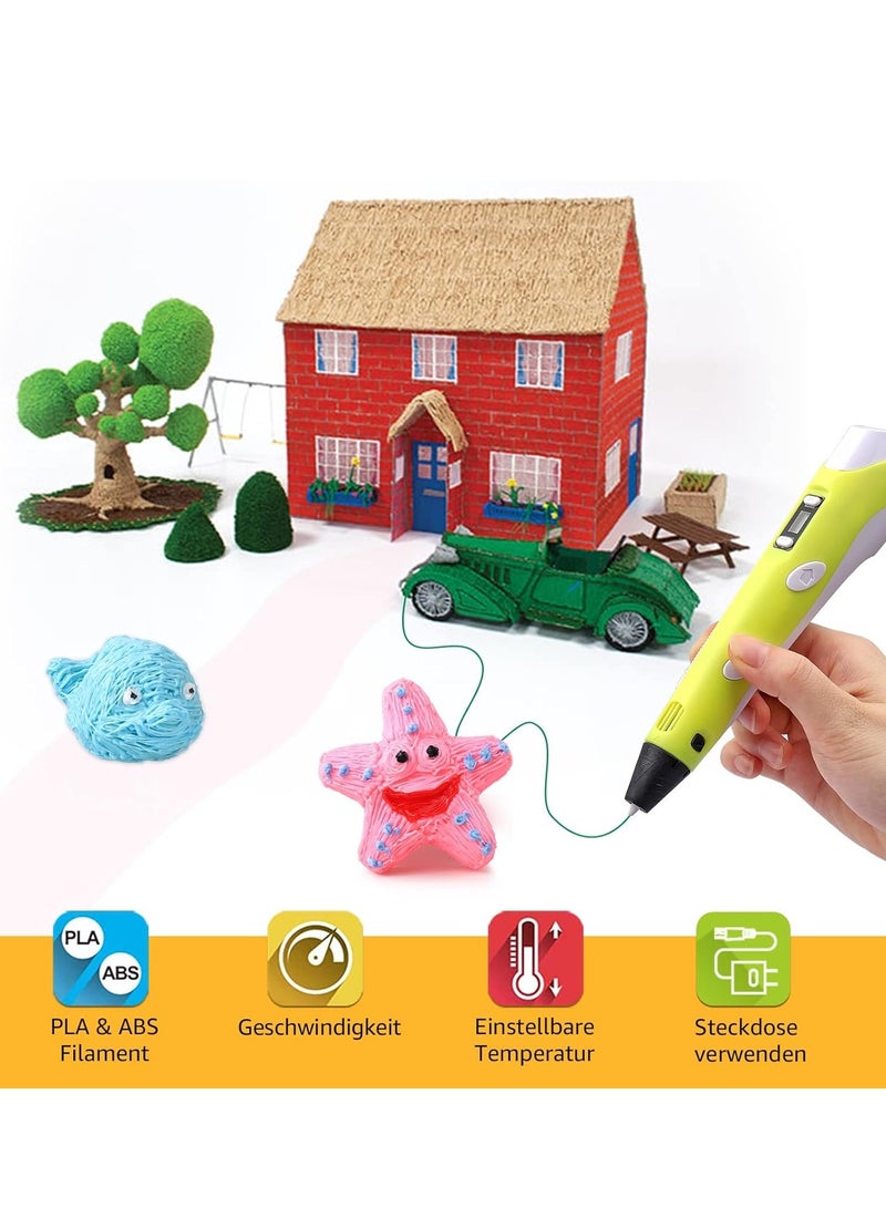 3D Printer Pen Set for Kids & Adults - Includes 12 Colors of 1.75mm PLA Filament (3m Each) - Image 5