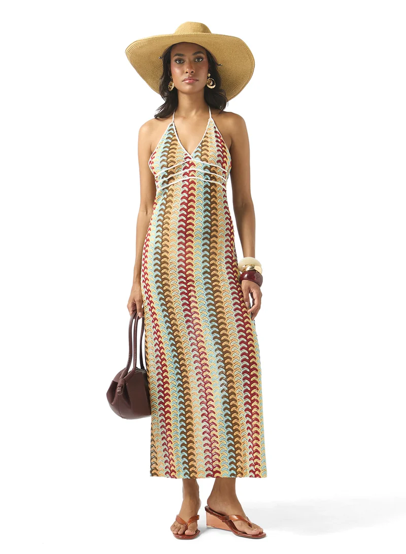 Soleira  Printed Tie Up Beach Dress for Women | Best Price UAE