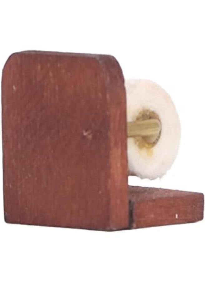 Generic - Miniature Dollhouse Toilet Paper Rolls,1:12 Dollhouse Roll Paper Miniature Paper Towel Dispenser Kitchen Dollhouse Holder - Image 1