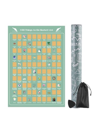 Scratch Off Poster 100 Things To Do Bucket List Dates for Room Decor Easy to Scrape Down 24 x 16 inches - pzsku/ZFF58C35F97F133B6857CZ/45/_/1701935207/3f004fa5-e76a-4677-81fd-c2d8c3243adc