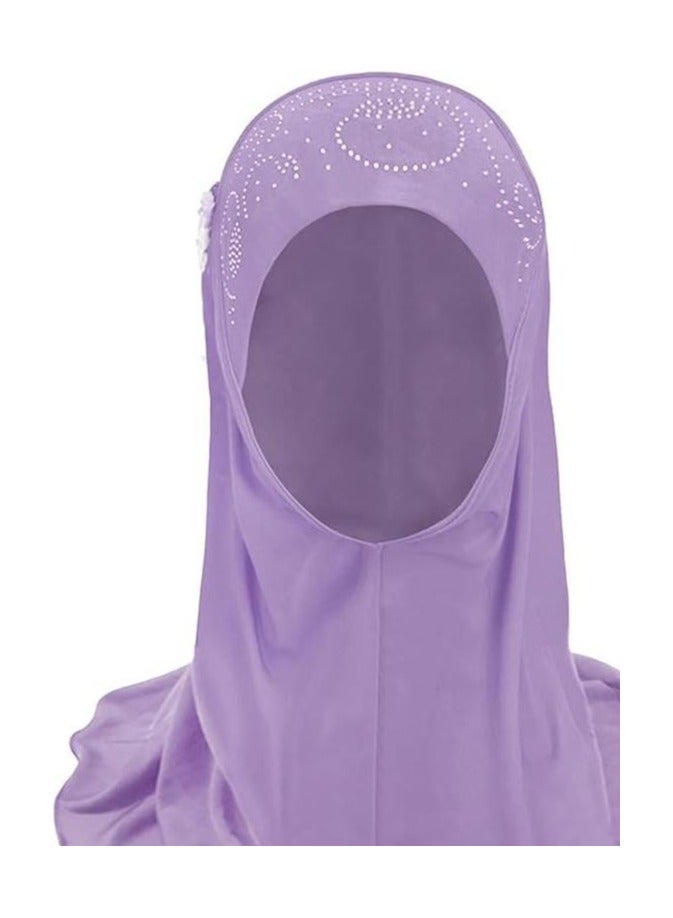 Y&D 50*48cm Suitable For 2 TO 6 Years Old Girl Shawl Lace Hijab  - Image 1