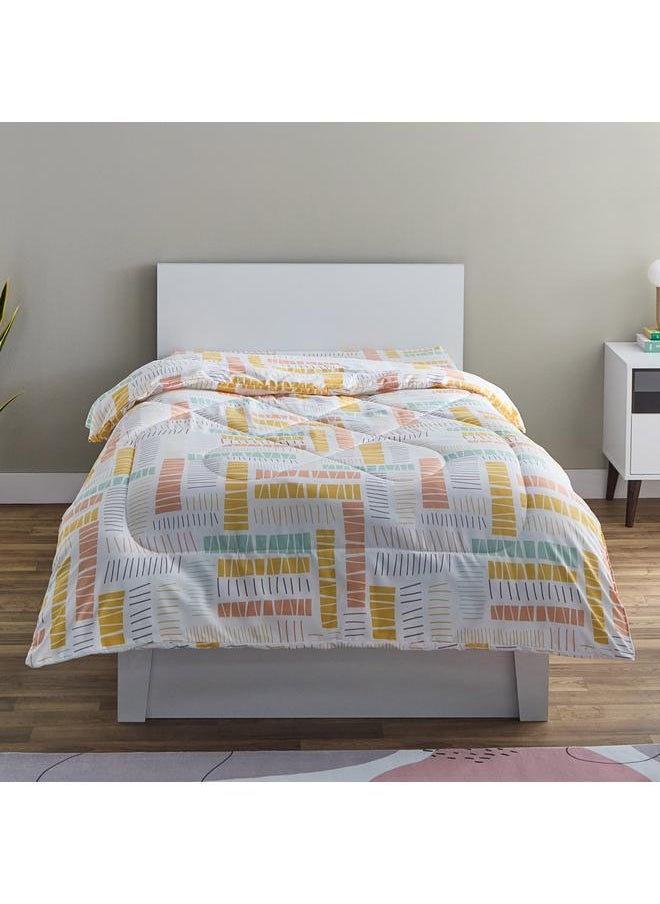 Home Box Nora Savana Microfibre Single Reversible Comforter - 135x220 cm  - Image 2