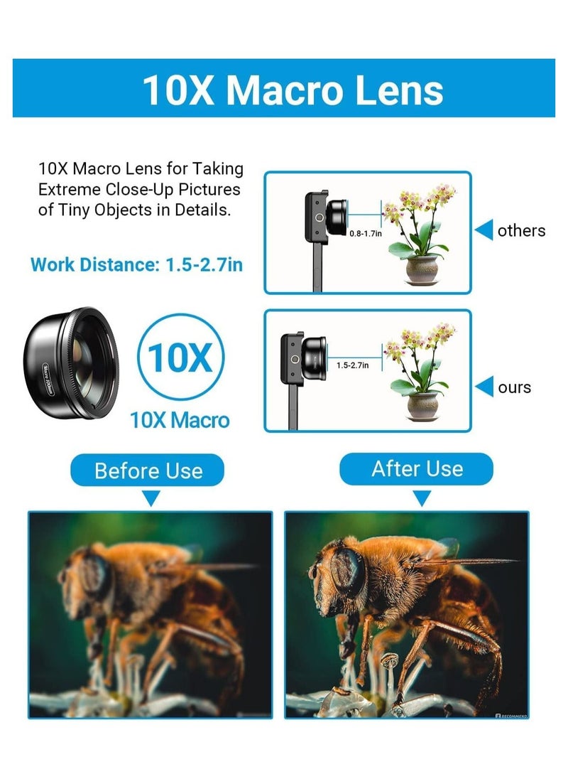 Generic - 100mm Macro Lens with CPL for Smartphone,HD Macro Photography Lens for iPhone, Samsung,Oneplus, Android Phone(Fits for Almost of),Cell Phone Macro Lens Attachment - Image 1