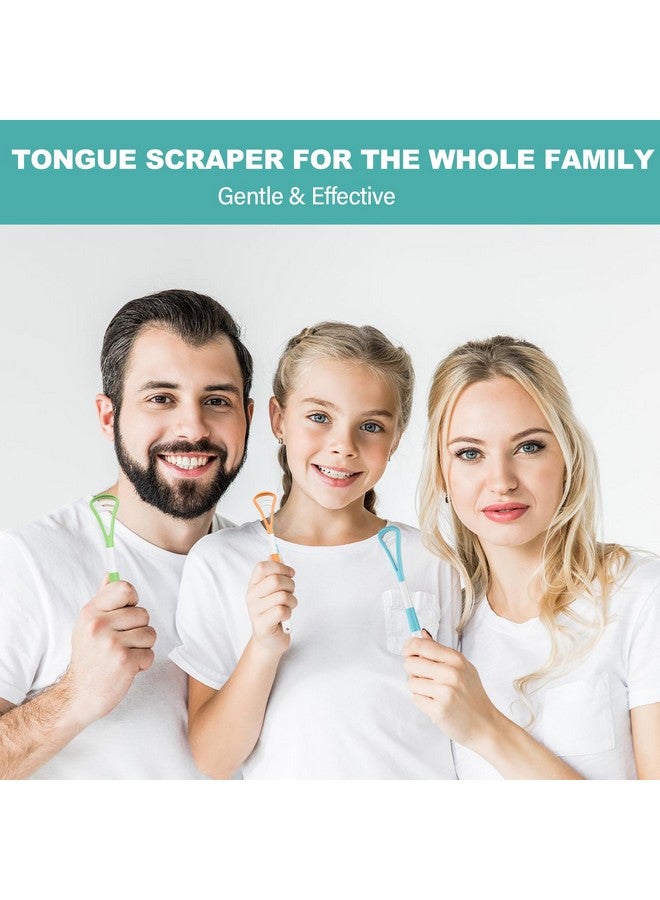 RONAVO Tongue Scraper, Disposable Tongue Cleaner, 2 in 1 BPA Free Tongue Brush, Brushing and Scraping for Oral Care Hygienic, with Travel Case, Fight Bad Breath, 4 Pack - Image 3