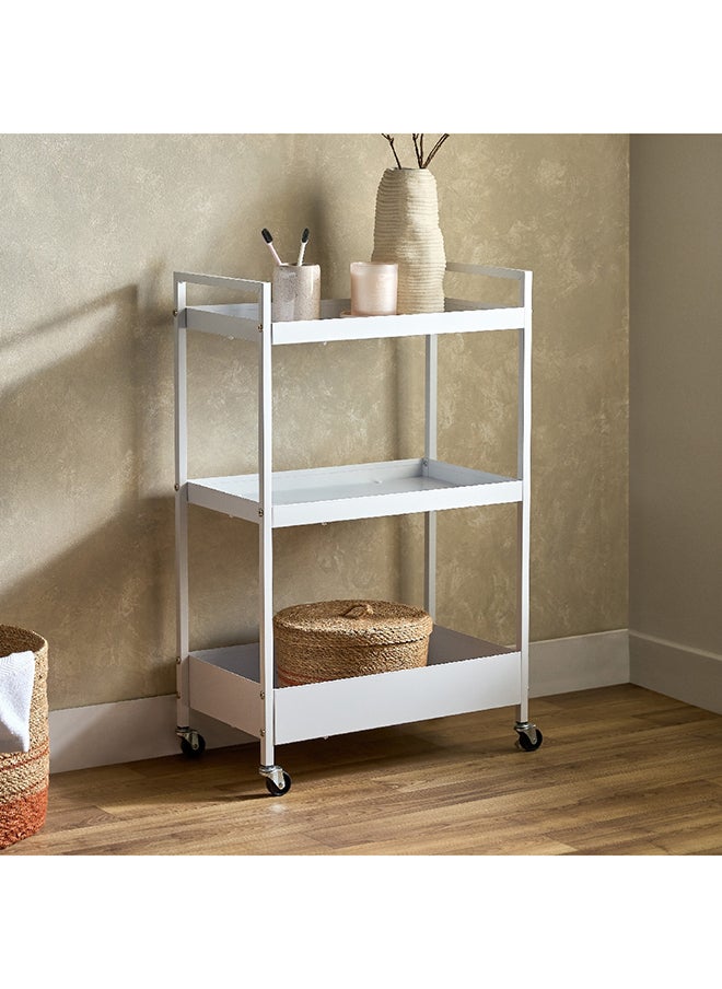 Home Box 3-Tier Storage Cart with Wheels 51 x 85 x 30 cm  - Image 1