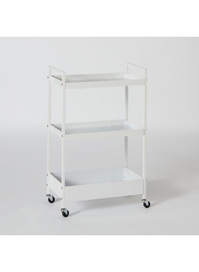 3-Tier Storage Cart with Wheels 51 x 85 x 30 cm