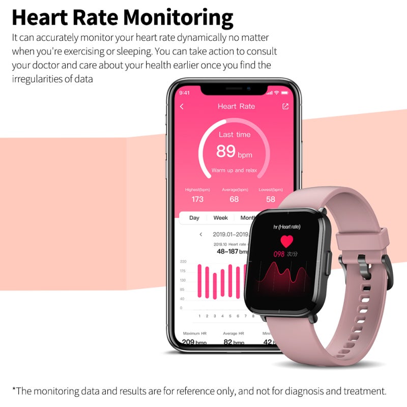 Mibro Color Smart Watch with 1.57 inch Full-color Touch Screen 15 Sports Modes Heart Rate Monitoring Black Watch+Blue Strap - Image 4