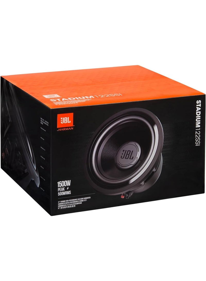 جي بي إل ستاديوم 122SSI - مضخم صوت سيارة عالي الأداء، مقاس 12 بوصة (300 مم)، قوة 500 واط RMS، ذروة 1500 واط، حساسية (عند 2.83 فولت): 92 ديسيبل، استجابة التردد: 25 هرتز - 175 هرتز، مقاومة: 2 أو 4 أوم - Image 3