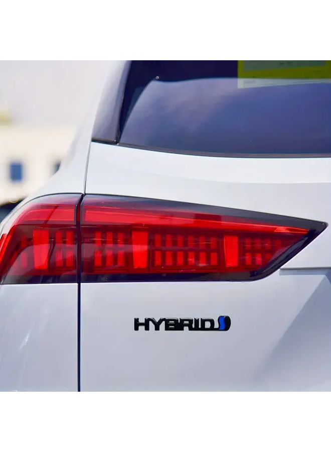 Black Hybrid Emblem Durable Metal Tail Door Badge Fuel Saving Automotive Accessory - Image 4