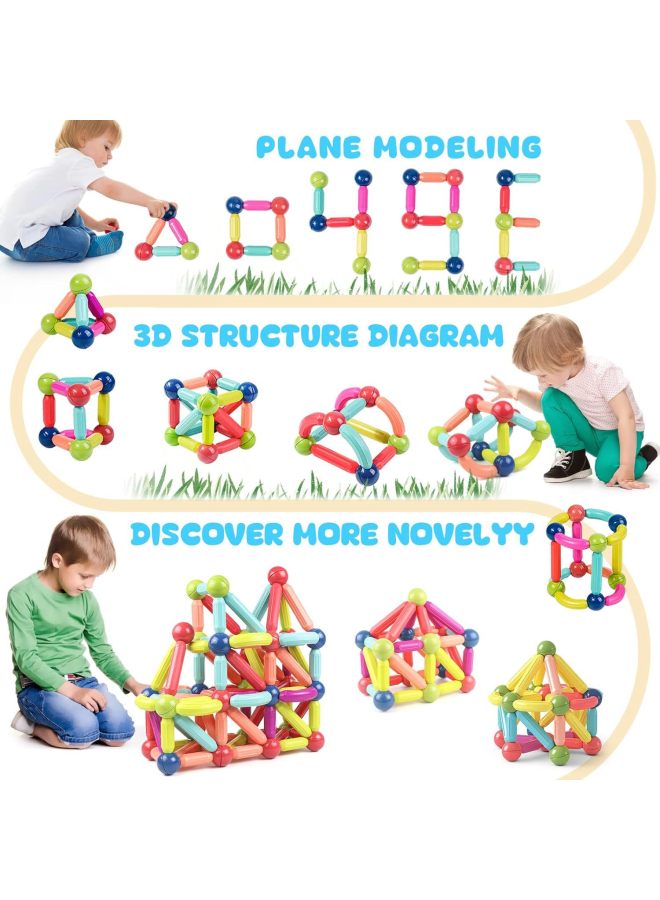Strong Magnetic Stick Children's Early Education Educational Toys DIY Variety Modeling Assembled Magnetic Building Blocks Spot-Color:42pcs(36 Boxes Batch) H03  - Image 5