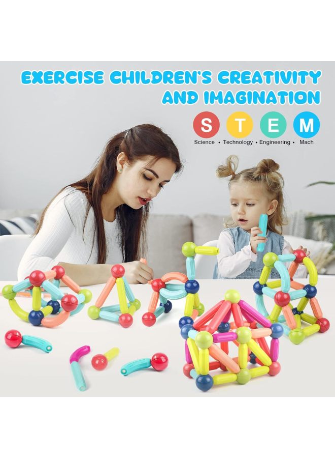 Strong Magnetic Stick Children's Early Education Educational Toys DIY Variety Modeling Assembled Magnetic Building Blocks Spot-Color:42pcs(36 Boxes Batch) H03  - Image 4